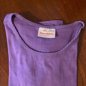 Kids Hanna Andersson short-sleeved purple shirt